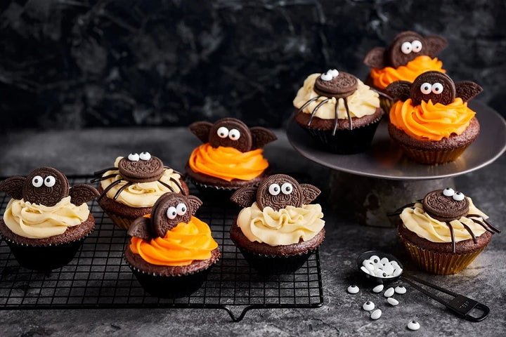 Pókos és denevéres muffinok